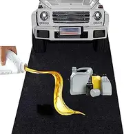 Oil Collection Mat Garage Oil Mat 110 x 280 cm, Underlay Garage Floor Mats, Motorcycle Oil Slick Mat, Versatile Garage Protector, Durable Suction Mat, Protective Mat Workbench