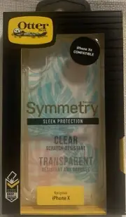 OtterBox Symmetry Series Clear-Drop Protect Case for iPhone X & Xs - Leaf Design