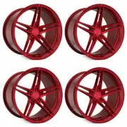20" Rohana RFX15 Red 20x9 20x10 Concave Wheels Rims Fits Lexus GS300 GS400 GS430 (for: Lexus)