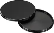 uxcell 58mm Lens Filter Stack Cap, Metal Lens Cap Aluminum Alloy Circular Lens Filter Stacks Protective Case for 58mm Camera Circular Polarizing Fader ND Filter, Black