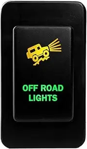 12V 3A ON-OFF Push button Switch OFF ROAD LIGHTS for Nissan PATROL GQ (1987~1997) GU Series 1 (1997~2001) AMBER GREEN