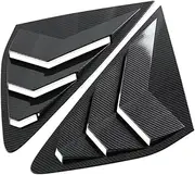 Compatible For Honda Accord Sedan 2023 2024 Carbon Fiber Car Rear Window Louver Shutter Cover Trim Triangle Sunshade Covers Accessories