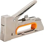 Respicefinem Manual Nailer Framing Stapler Hand Operated Nailing Tool U Type Ergonomic Ideal for Canvas Bandage Decoration Material Repair Carpet Furniture DIY Nail Painting