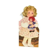 Raggedy Any Meets Marcella- VTG Story Card 1974 Hallmark 10 Pages
