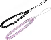CGTime Cell Phone Lanyard Strap Bling Crystal Beads Hand Wrist Lanyard Strap String for Cell Phone Camera Purse MP3 MP4 iPod PSP Keychain (2 Packs)