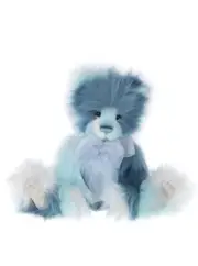 Charlie Bears Memory Lane Teddy Bear 2024 Plush Blue Long Fur Cute Collectable