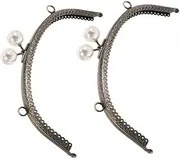 WHAMVOX Elegant Handbag Handle Purse Clasp Hardware DIY Crafting Supplies Bag Making Frame
