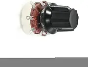 Aexit WTH118 (Control electrical) 10K ohm 2W Single Turn Rotary Linear Taper Carbon Potentiometer (90ry26qf429) Knob