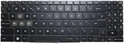 Laptop Backlit Keyboard for MSI CreatorPro M17-A12U CreatorPro M17 A12UKS A12UJS A12UIS United Kingdom UK Black without Frame New（Crystal Keycaps）