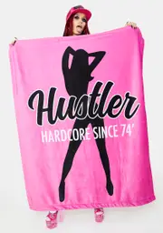 [Dolls Kill X Hustler] Timeless Tease Fleece Blanket