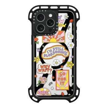 iPhone 16 Pro Max Ultra Bounce Case MagSafe Compatible I'm Still Blossoming Clear by Martina Martian