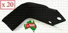 20x RH Rotary Hoe Long Shank Blade Fit for Howard 195mm 137mm Hole Diameter 5/8"
