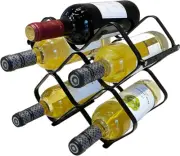 Wine Racks 6 Bottles Wine Bottle Holder, Countertop or Wall Mounted for Wine St