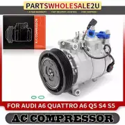 A/C Compressor w/ Clutch for Audi A6 A6 Quattro Q5 S4 V6 3.0L 3.2L 4F0260805AB (for: Audi)