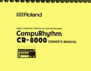 Roland CompuRhythm CR-8000 Drum Machine OWNER'S MANUAL