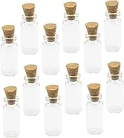 EXAOMBLE 100Pcs Vials with Cork Hanging Bottles for Wishing DIY Crafts and Perfume Storage Versatile Decorative Jars for and Keepsakes