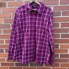New Chadwick’s Of Boston Fuchsia White Plaid Button Up Long Sleeve Shirt- 18
