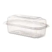 Eco Products EPLC96 Renewable And Compostable Clear Clamshell Hinged Food