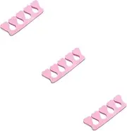 PLAFOPE 3sets Professional Nail Art Toe Separators Eva Foam Toe Separators for Manicure and Pedicure 40pcs*3