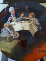 Norman Rockwell collectabĺe plates, knowles fine china