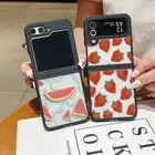 For Samsung Galaxy Z Flip6 Flip5 Flip4 Strawberries Shockproof TPU Case Cover