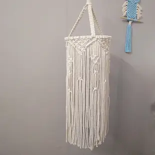 ins波西米亞風手工編織吊燈罩板房裝飾品手工編織燈罩 DIY燈罩