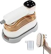 Handheld Steamer for Clothes, 1300W Portable Mini Iron Travel Iron with LCD Screen, 180° Rotation Travel Garment Steamer, Ironing Machine Clothes Iron Can Dry and Wet Ironing for Home Travel white