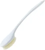 Back Bath Brush Long Handle for Shower - Soft Brush for Men & Women, Skin Exfoliator for Bath Scrubber Body Brush (White, Length 34cm ﻿ ﻿ ﻿ ﻿ ﻿ ﻿ ﻿ ﻿ ﻿ ﻿)