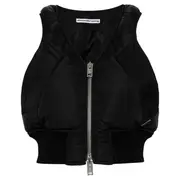[Alexander Wang] Hybrid Bomber Zip-Up Vest