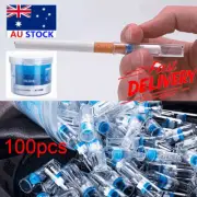 100X Cigaret Cigarette Holder Filters Tar-proof Filtrator Healthy With Adapter A