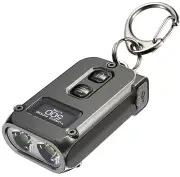 Nitecore TINI 2 500 Lumen USB-C Rechargeable Keychain Flashlight - Gray