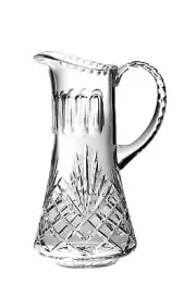 Barski European Hand Cut Mouth Blown Crystal Pitcher -32oz. - 7.5" height