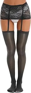 [GRRKDFQ] Women's Erotic, Chemises & Negligees Lace Garter Stockings