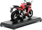 Motorcycle Model with Steering for CBR650F 1:18 2018 Alloy Street Sport Motorcycles Model Workable Shork-Absorber Toy Gifts Toy Collection