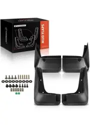 Set of 4PCS Mud Flaps Splash Guards Mudguards Mudflaps with Hardware Kits Access