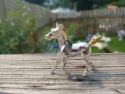 Hand Pour Horse 1.4+ Ozt 999 Fine Silver With 24k Gold Gold Mane An Tail