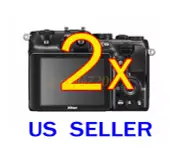 2x Nikon Coolpix P710 Coolpix P7100 Camera LCD Screen Protector Guard Film