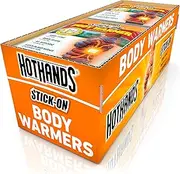 HotHands Body Warmers with Adhesive - Long Lasting Safe Natural Odorless Air Activated Warmers - Up to 12 Hours of Heat - 40 Individual Warmers