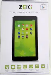 7" Black Android Tablet by Zeki 8GB, Wi-Fi, Free Shipping