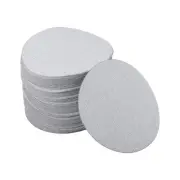 Sandpaper Round Flocking 2.95"x2.95" P800 50 Pcs Gray Hook & Loop Sanding Sheets