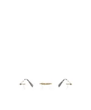 H40 rimless glasses 52 gold
