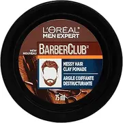 L'Oreal Paris Men Expert Messy Hair Moulding Clay, Medium Hold, Long-Lasting Hold, For Long and Short Hair,