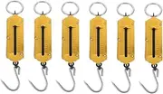 [TOZLU] 8 Pcs Spring Scale Hanging Scale Fruit Scale Fruit Hook Electric Scale Vertical Weighing Scale Fishing Pole Case Luggage Spring Scales Bag Weight Scale Mechanical Hook Scale Iron