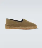 [Saint Laurent] Saint Laurent Cassandre gabardine espadrilles AU 7 green