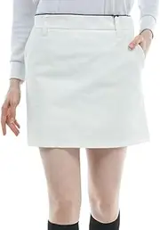 リュクスエイケイエムプラス(LUXEAKMPLUS) LUXEK Plus Women's Golf Pants, Side Logo Skirt