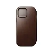 NOMAD Leather Folio Phone Case for iPhone 16 Pro Max (Horween Brown)