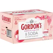 Gordon's Pink Gin & Soda 6x4x330ml