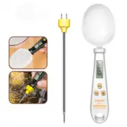 2 in 1 Electronic Kitchen Scale Thermometer LCD Display Digital Measuring Spoon