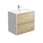 Fienza Joli Amato 750 Bathroom Vanity Wall Hung Vanity Satin White Panels JOL75B