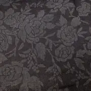 Jacquard Damask Upholstery Fabric -58" x 1 2/3 yd Remnant pc ~ Blue on Navy Blue